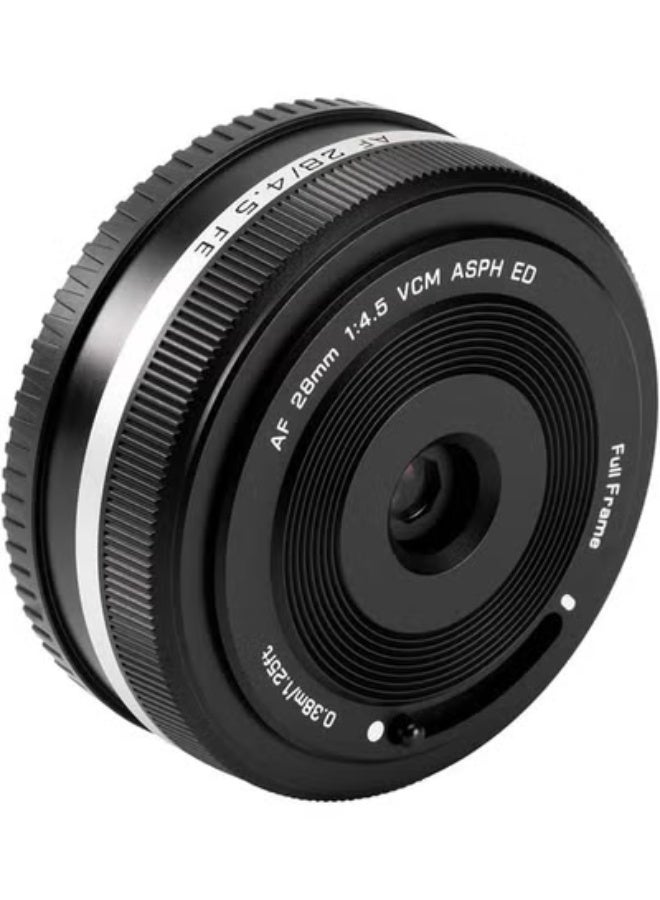 فيلتروكس عدسة VILTROX 28 مم f4.5 Pancake لـ Sony E، التركيز التلقائي 28 مم f/4.5 FE - عدسات إطار كامل رفيعة للغاية لحامل Sony E - Image 1